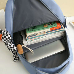 Waterproof Nylon Women Backpack for Girls School Bag