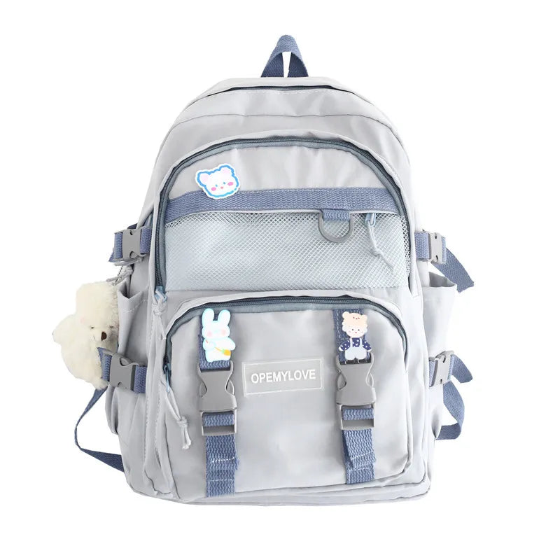 Nylon Women Backpacks Waterproof Rucksack for Teen Girls School Bag Travel