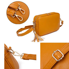 Women's Large Crossbody Bag PU Leather Handbag