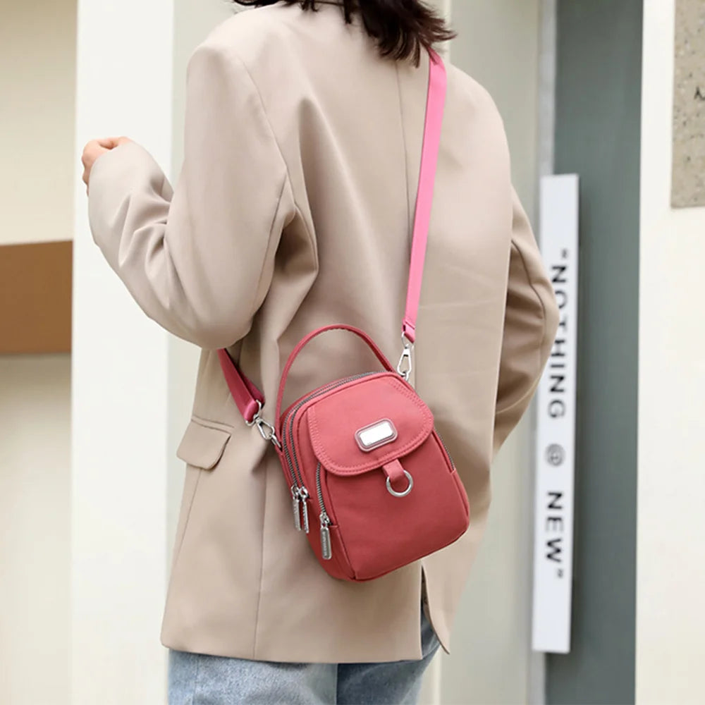 Mini Nylon Women's Shoulder Bag Solid Color High-quality Messenger Handbag