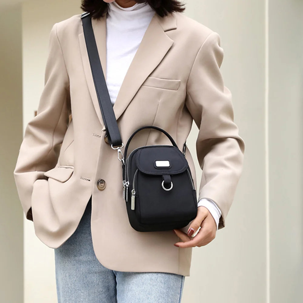 Mini Nylon Women's Shoulder Bag Solid Color High-quality Messenger Handbag