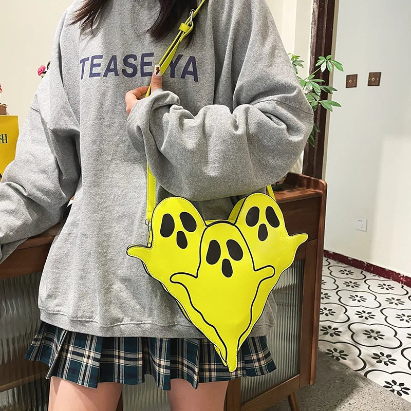 Funny Ghost PU Cross-body Bag, Shoulder Bag for Women