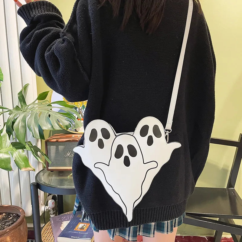 Funny Ghost PU Cross-body Bag, Shoulder Bag for Women