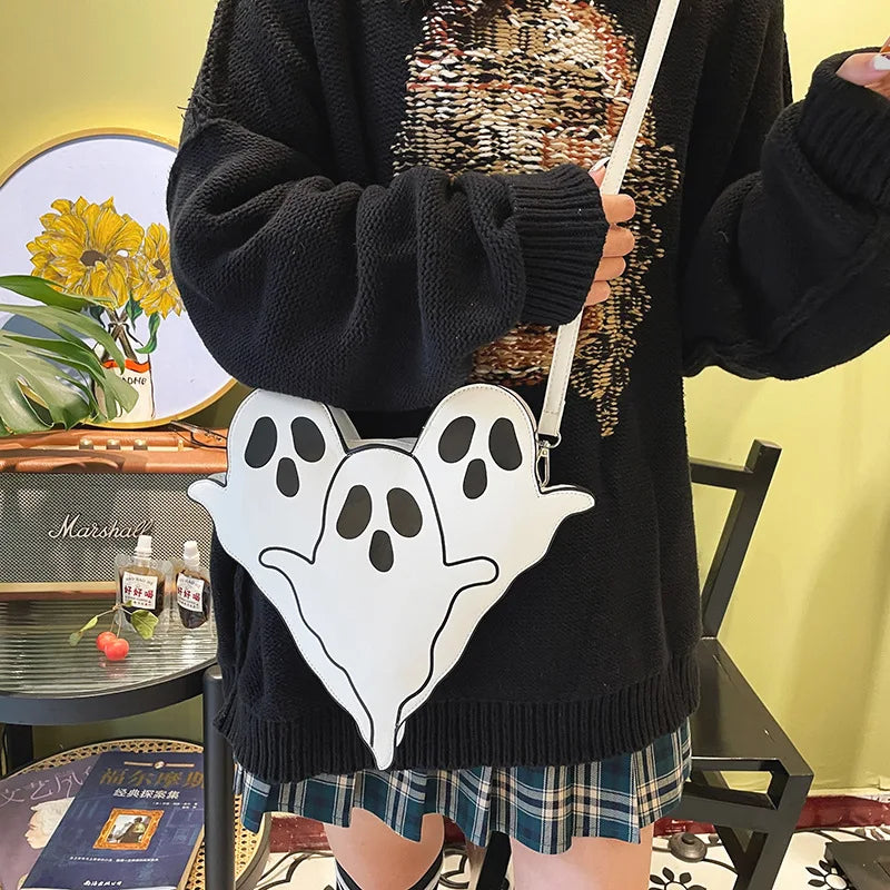 Funny Ghost PU Cross-body Bag, Shoulder Bag for Women