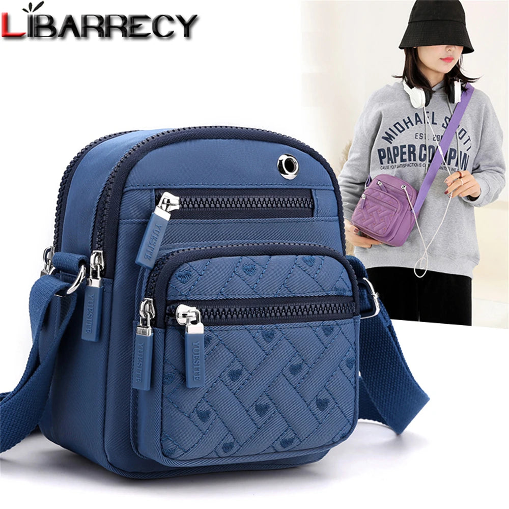 Mini Nylon Shoulder Bag for Women