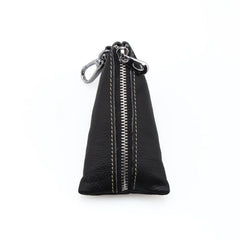 High Key Holder Purse Solid Pattern Key Pouch Leather Bag