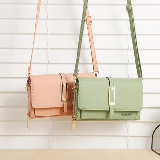 Retro Multi-function PU Messenger Bag