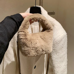 Winter Women Faux Fur Cross body Bag Lady's Handbag Shoulder Tote Bags