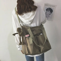 Women Canvas Tote Bag Waterproof Large Capacity