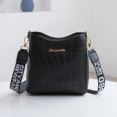 Crocodile Pu Leather Women Messenger Bag Crossbody Shoulder Handbag
