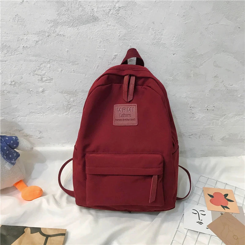 High-Quality Nylon Backpack for Teen Girls - Large Capacity Travel Bag