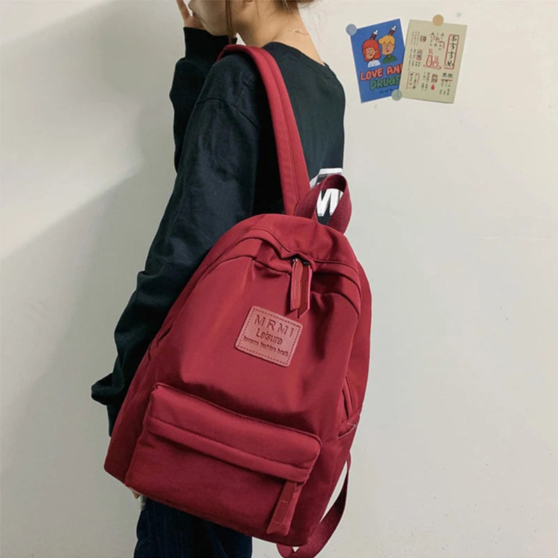 High-Quality Nylon Backpack for Teen Girls - Large Capacity Travel Bag