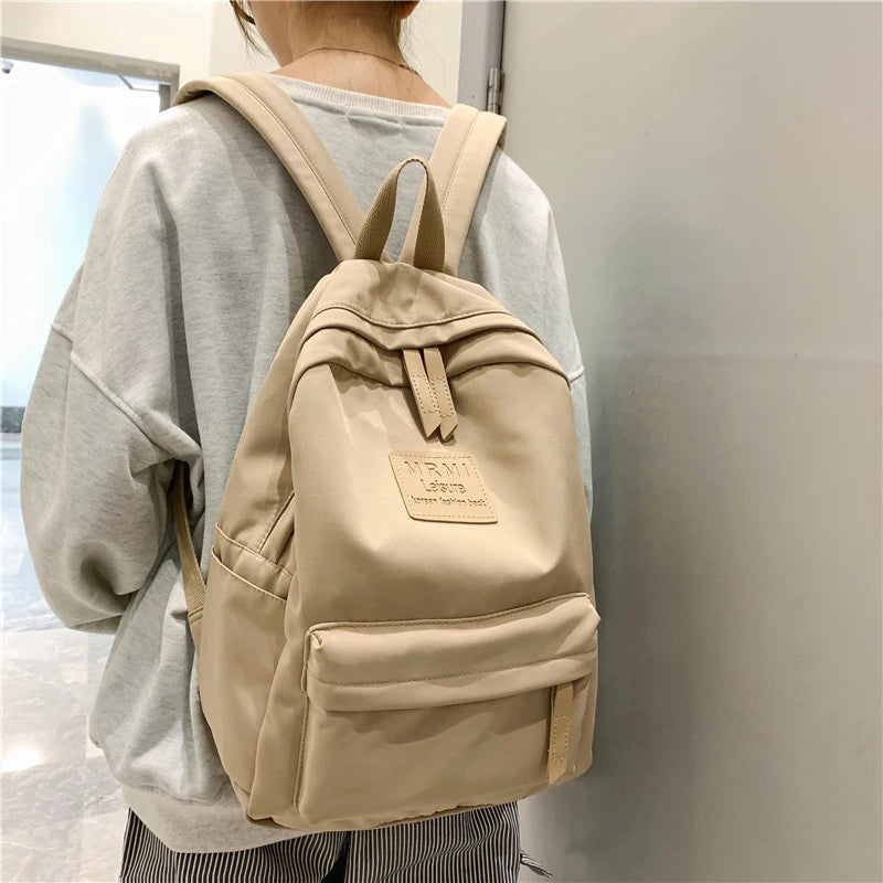 High-Quality Nylon Backpack for Teen Girls - Large Capacity Travel Bag