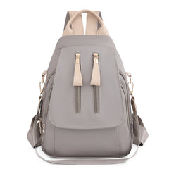 Nylon Backpack Shoulder Bag Large Capacity Solid Women's Backpack