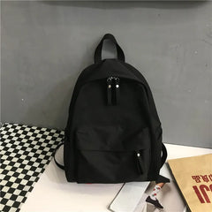 Nylon Backpack for Women Canvas Bookbag High School Student S