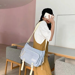 Nylon Crossbody Messenger Bag Large Capacity Shopper Bag