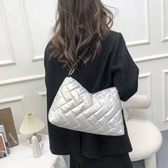 Women's Nylon Shoulder Bag Space Pad Underarm Bags Ladies Shopper Handbags