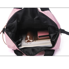 Nylon Waterproof Backpack Women Large Capacity School bags Casual Solid Handbags