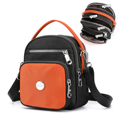 Small Nylon Shoulder Bag Top Handle Crossbody Messenger Purse