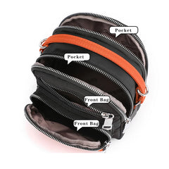 Small Nylon Shoulder Bag Top Handle Crossbody Messenger Purse