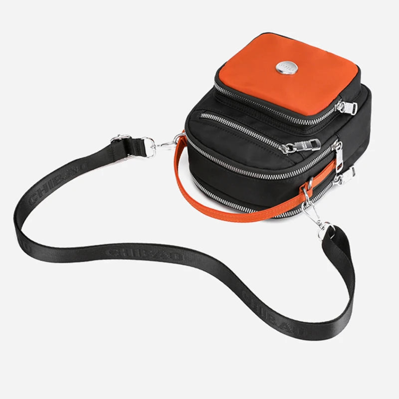 Small Nylon Shoulder Bag Top Handle Crossbody Messenger Purse