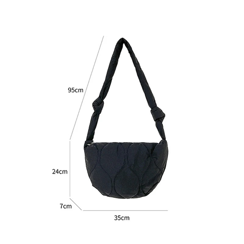 Nylon Women's Shoulder Bag Large Capacity Crossbody Handbag Clutch