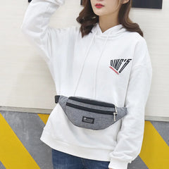 Solid Crossbody Hip Bag Casual Fanny Pack Waist Chest Phone Pouch