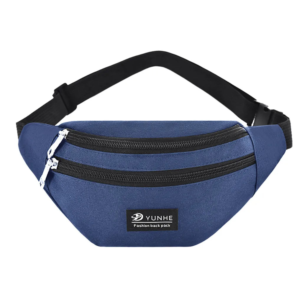 Solid Crossbody Hip Bag Casual Fanny Pack Waist Chest Phone Pouch