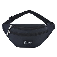 Solid Crossbody Zipper Waist Bag Fanny Pack