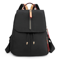 Casual Shoulder Backpack for Women Travel Student Solid Color