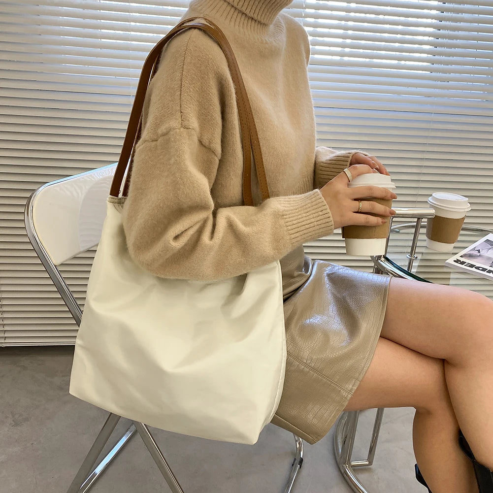 Oxford Cloth Shoulder Bags Daily Women Hit Top-handle Bag Travel Large Capacity