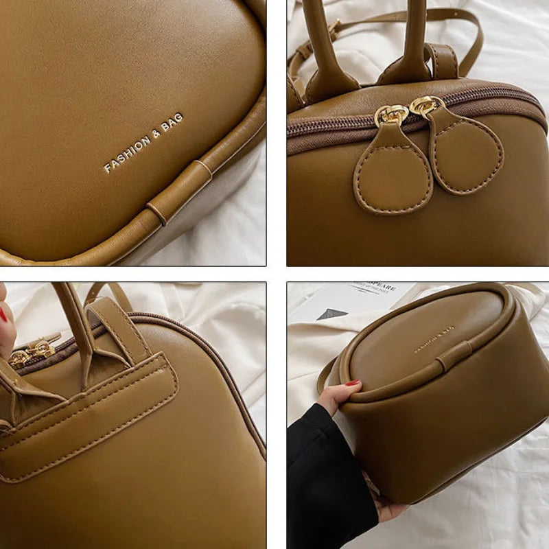 PU Leather Backpack Women Texture Bags Travel Knapsack Large Capacity