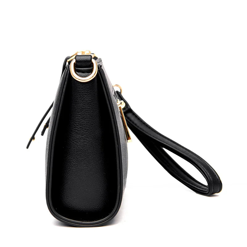Lady PU Leather Underarm Bag Cross Party Shoulder Messenger Handbag
