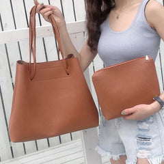 Large Women's Shoulder Bag Tote PU Leather Handbag Ladies Composite Bags