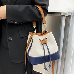 Retro PU Leather Handbag for Women Shopping Office Lady Shoulder Bag