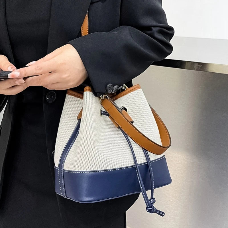 Retro PU Leather Handbag for Women Shopping Office Lady Shoulder Bag