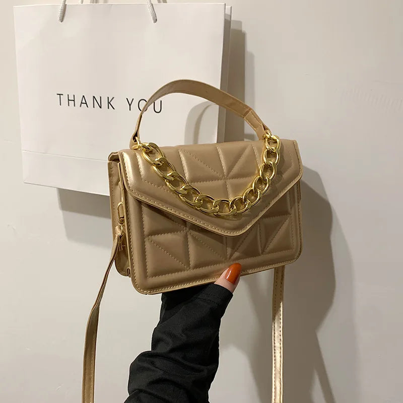 Women's Crossbody Flap Bag Small Chains Handbag Pouch