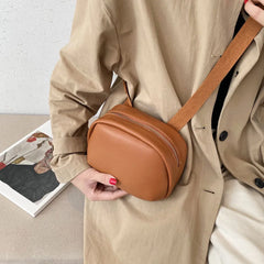 Tassel Small Messenger Bag For Women Soft Solid Crossbody Shoulder Bag