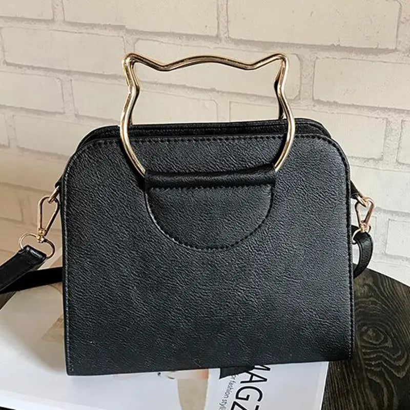 PU Leather Top-handle Women Handbag Tassel Shoulder Bag Casual Patchwork Tote