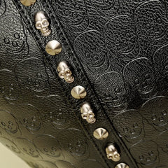 PU Leather Women Skull Printed Bag Female Solid Punk Shoulder Bag