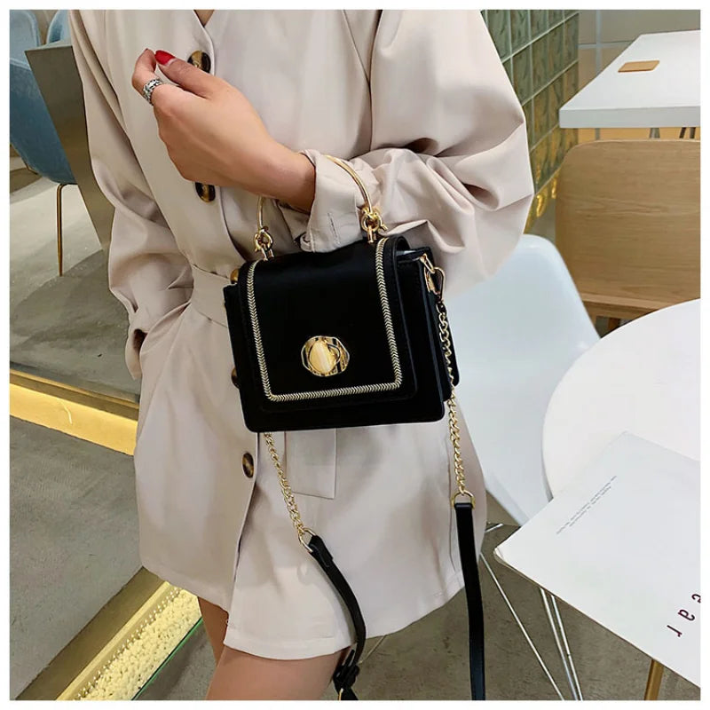 PU Handbags Ladies Crossbody Bags Female Shoulder Bag Solid Messenger Bags