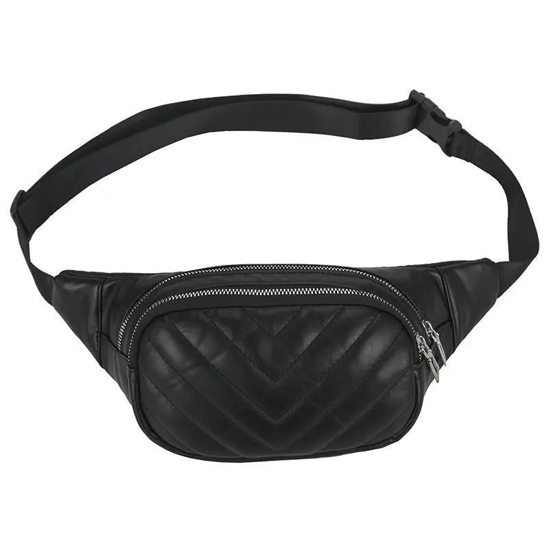 PU Women Bag Waist Chest Pouch Female Belt Purse Travel Phone Crossbody Bags