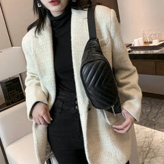 PU Women Bag Waist Chest Pouch Female Belt Purse Travel Phone Crossbody Bags