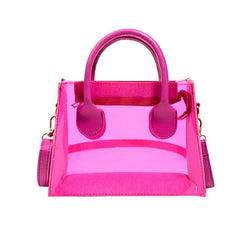 Transparent PVC Jelly Bag Beach Shoulder Crossbody Tote
