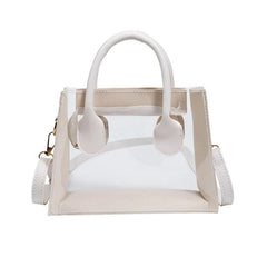 Transparent PVC Jelly Bag Beach Shoulder Crossbody Tote