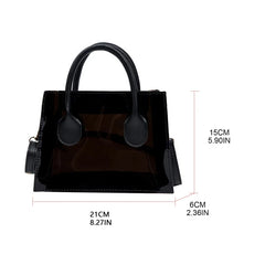 Transparent PVC Jelly Bag Beach Shoulder Crossbody Tote