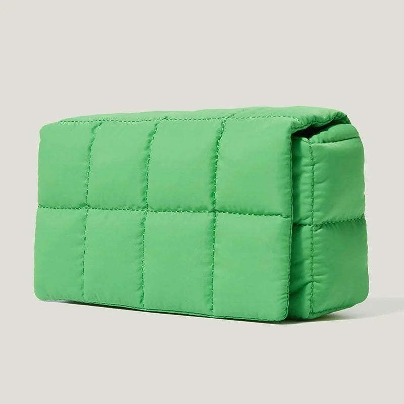 Quilted Crossbody Bag Nylon Winter Shoulder Small Flap Bag