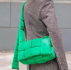 Quilted Crossbody Bag Nylon Winter Shoulder Small Flap Bag