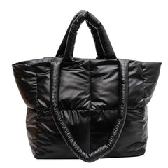 Padded Women's Winter Shoulder Bag Large Tote Crossbody Top-handle Bag