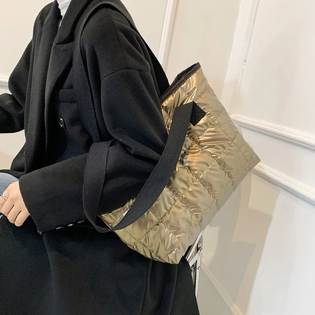 Quilted Large Capacity Women Shoulder Bag